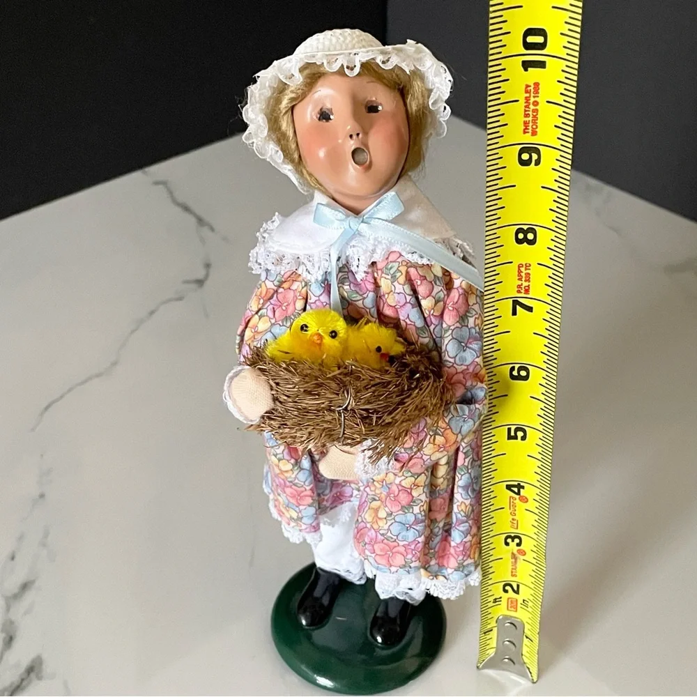 Easter Girl with Basket of Chicks - Byers' Choice